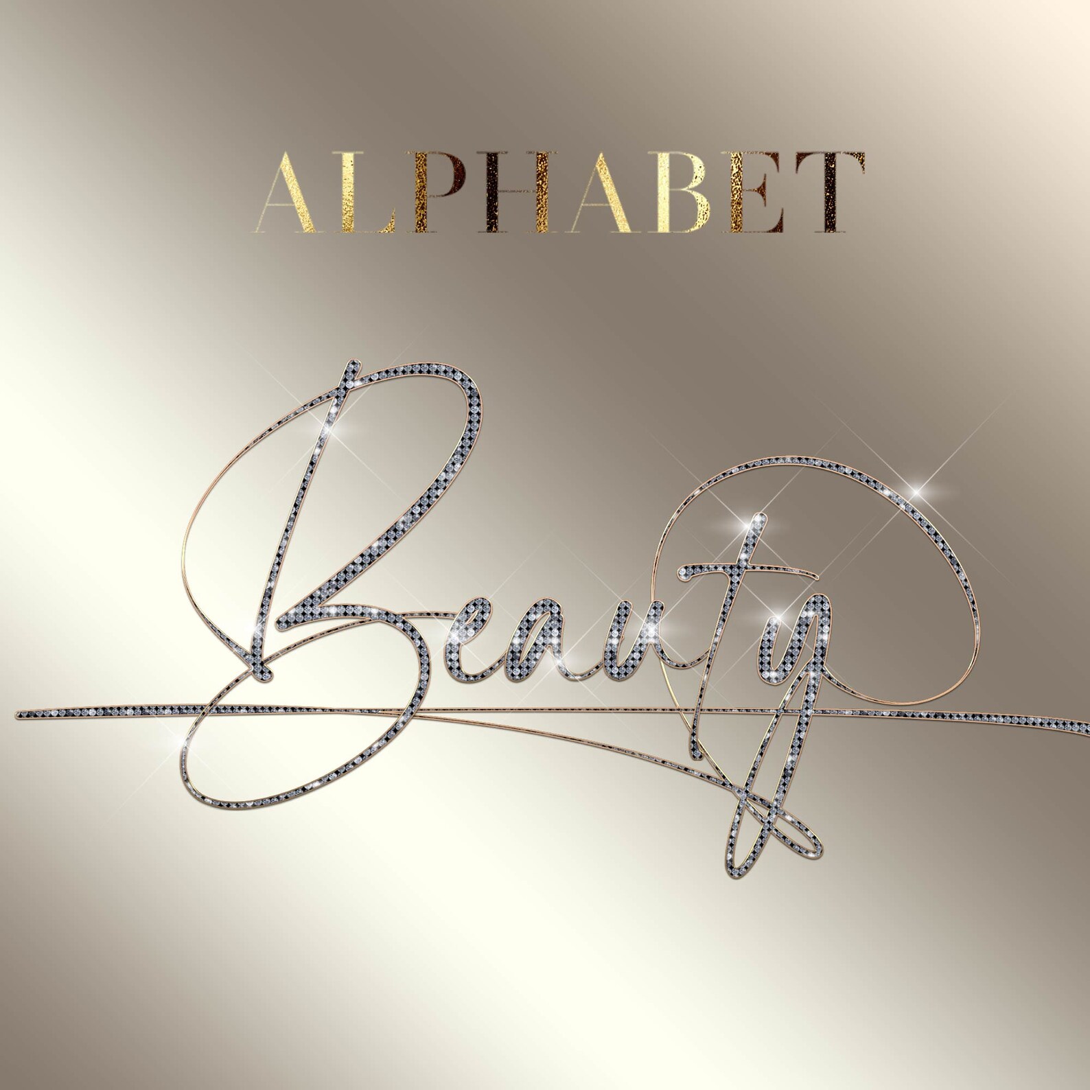 Diamond Alphabet Png Clipart, Script Letters Png, Glitter Alphabet PNG ...