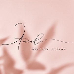Signatur Logo, Vorgefertigtes Logo Design, Boutique Logo, Cursive Logo, Beauty Logo, Text Logo, Script Logo, Fotografie Logo, Handgeschriebenes Logo