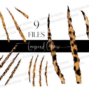 Leopard Claw Png, Scratch mark, Claw Marks, Animal Scratches, Cheetah Claw, Leopard print, Cheetah, Sublimation design, Digital download