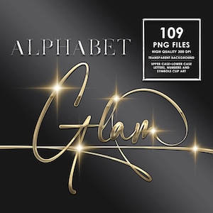 Gouden alfabet PNG, goud chroom alfabet clipart, glitter, scriptletters, goud folie alfabet, vloeibare gouden lettertype letters PNG, digitale download