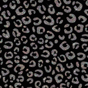 Sfondo carta digitale leopardo ghepardo glitterato nero opaco DOWNLOAD IMMEDIATO Sublimazione, 12 x 12 pollici 300 DPI