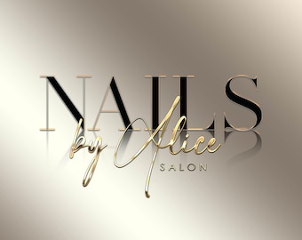 Black and Gold Logo, Premade Logo Design, Brow Logo, Cosmetics Logo, Nail Logo, Beauty Logo, Hair Logo, Luxury Logo, Salon Logo, Spa Logo