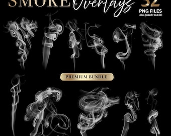 32 White smoke overlays, Photo effects, photo overlays, Smoke texture overlays, photo overlay, easy to use, Smoke overlay for photoshop