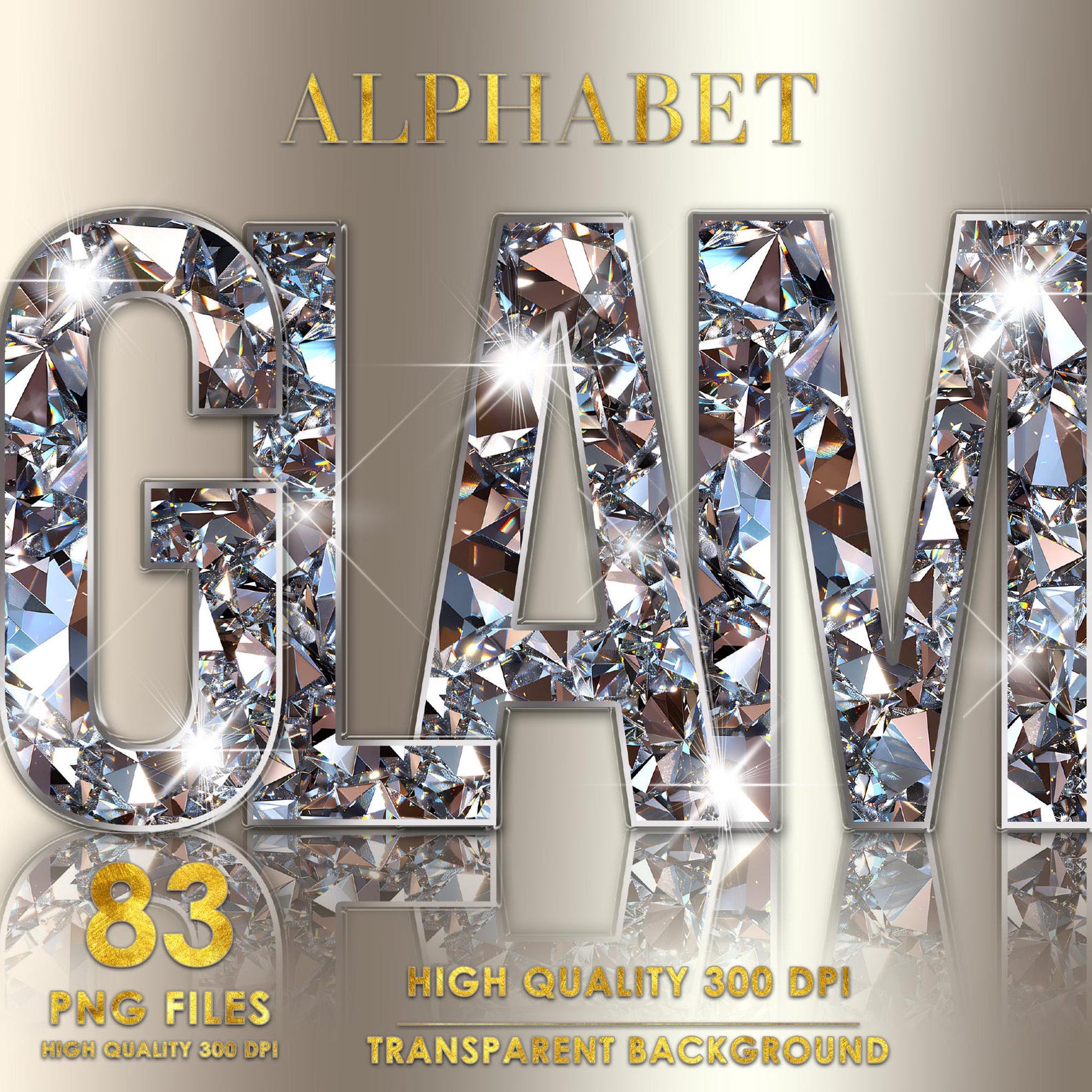 Bling Lettering Diamond Alphabet PNG Clipart, Glitter Alphabet PNG, Glam Letters ...