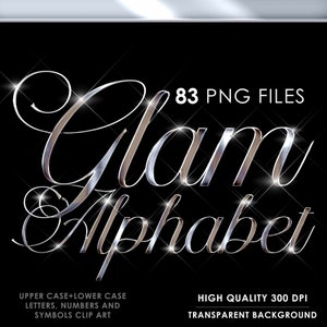 Silver Chrome Alphabet Clipart, Silver Alphabet PNG, Metallic letters, Script, Silver foil Alphabet, Liquid Silver Chrome, Digital download