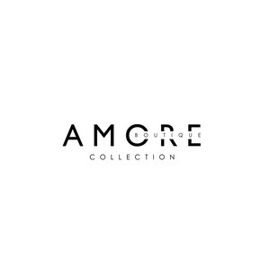 May include: Black and white logo for Amore Boutique Collection.