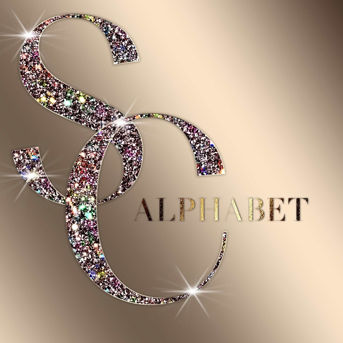 Glitter Pink Alphabet Clipart, Diamond Alphabet PNG, Glam Alphabet Png ...