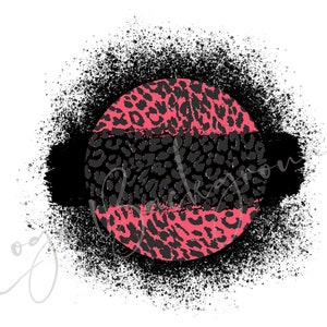 Distressed Leopard, Circle PNG, Grunge Leopard Png, Logo Background Png ...