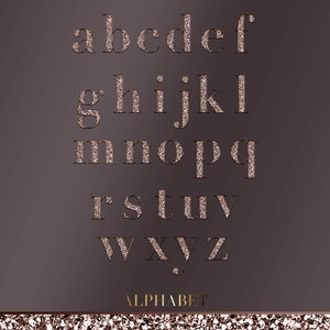 Copper Alphabet PNG, Gold Chunky Glitter Alphabet Clip Art, Bling ...