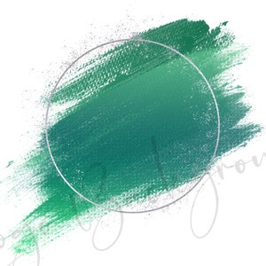 Logo Achtergrond Png, Groene Penseelstreek png, Groene Verf, Glitter Groen Frame, Groene Aquarel Clipart, Groene Cirkel Png, Instant download