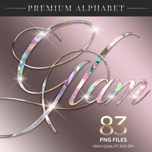 Clipart PNG dell'alfabeto di diamanti, alfabeto dorato, alfabeto cromato dorato, alfabeto glitterato PNG, lettere in corsivo, lettere scintillanti, download digitale