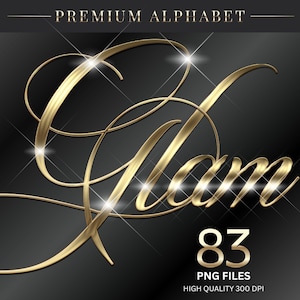 Goud chroom alfabet clipart, gouden alfabet png, vloeibare gouden letters, bladgoud letters png, script, glitter letters, digitale download