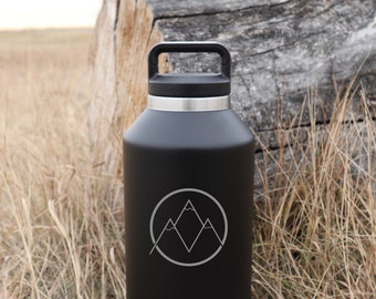 Pressurized and Insulated Engraved Stainless Steel 64oz Growler