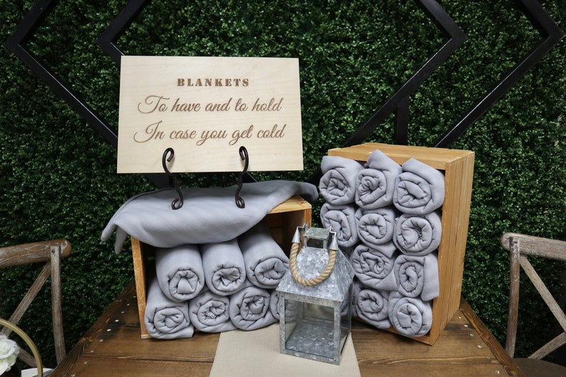 Wedding Blankets Sign to Have and to Hold in Case You Get Etsy