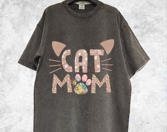 CAT MOM Shirt, Custom Shirt, Gift For Pet Lovers, Mother's Day Gift, Personalised Gift, Gift For Dog Mom, Cat Mom's Gift, Gift For Mama