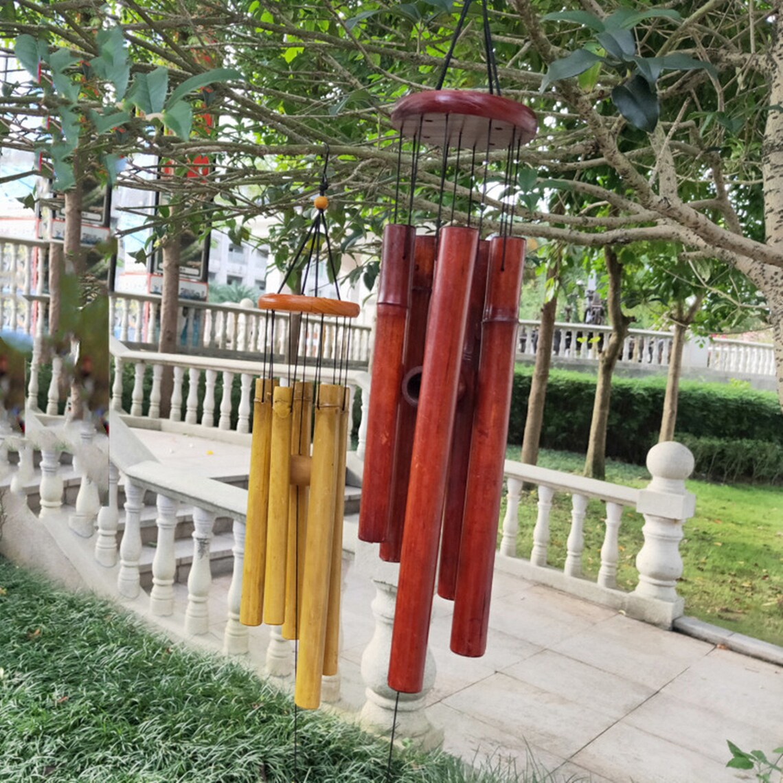 Bamboo Wind Chimes Personalized Indoor Outdoor Handmade Wind Etsy