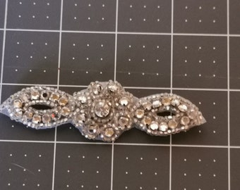 3-1/2 inch long Rhinestone Applique