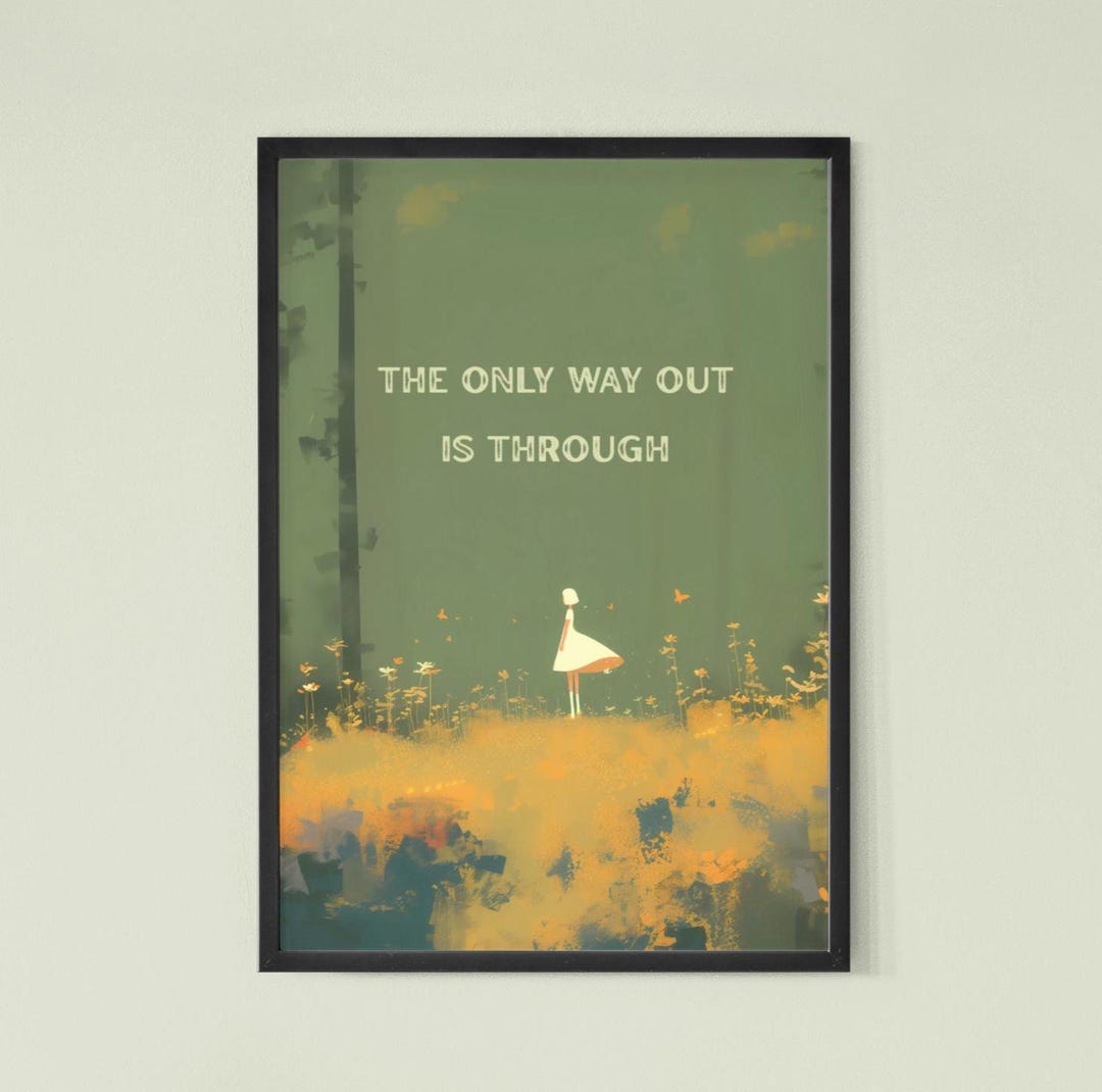 Inspirational Forest Art Print: Motivational Quote Wall Decor - Etsy