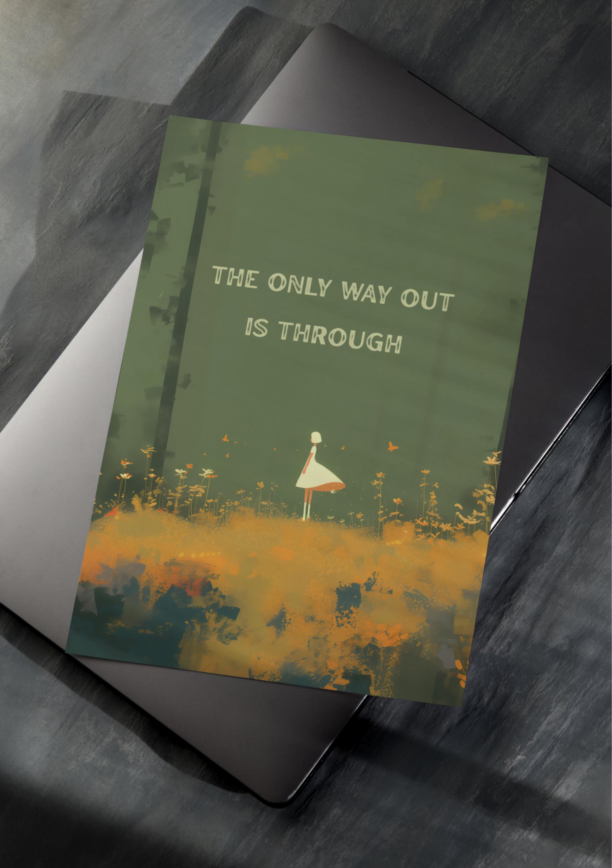 Inspirational Forest Art Print: Motivational Quote Wall Decor - Etsy
