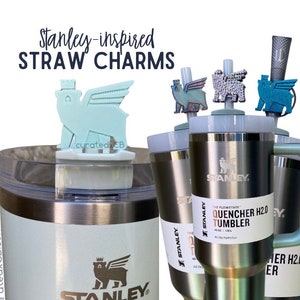 Stanley Tumbler Inspired Straw Charms 