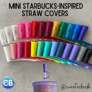 Starbucks Inspired Miniature Studded Tumbler Straw Cover