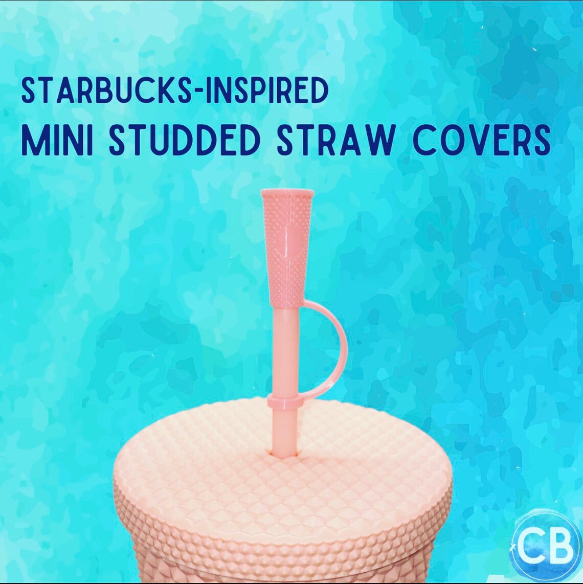 Starbucks Inspired Miniature Studded Tumbler Straw Cover Etsy