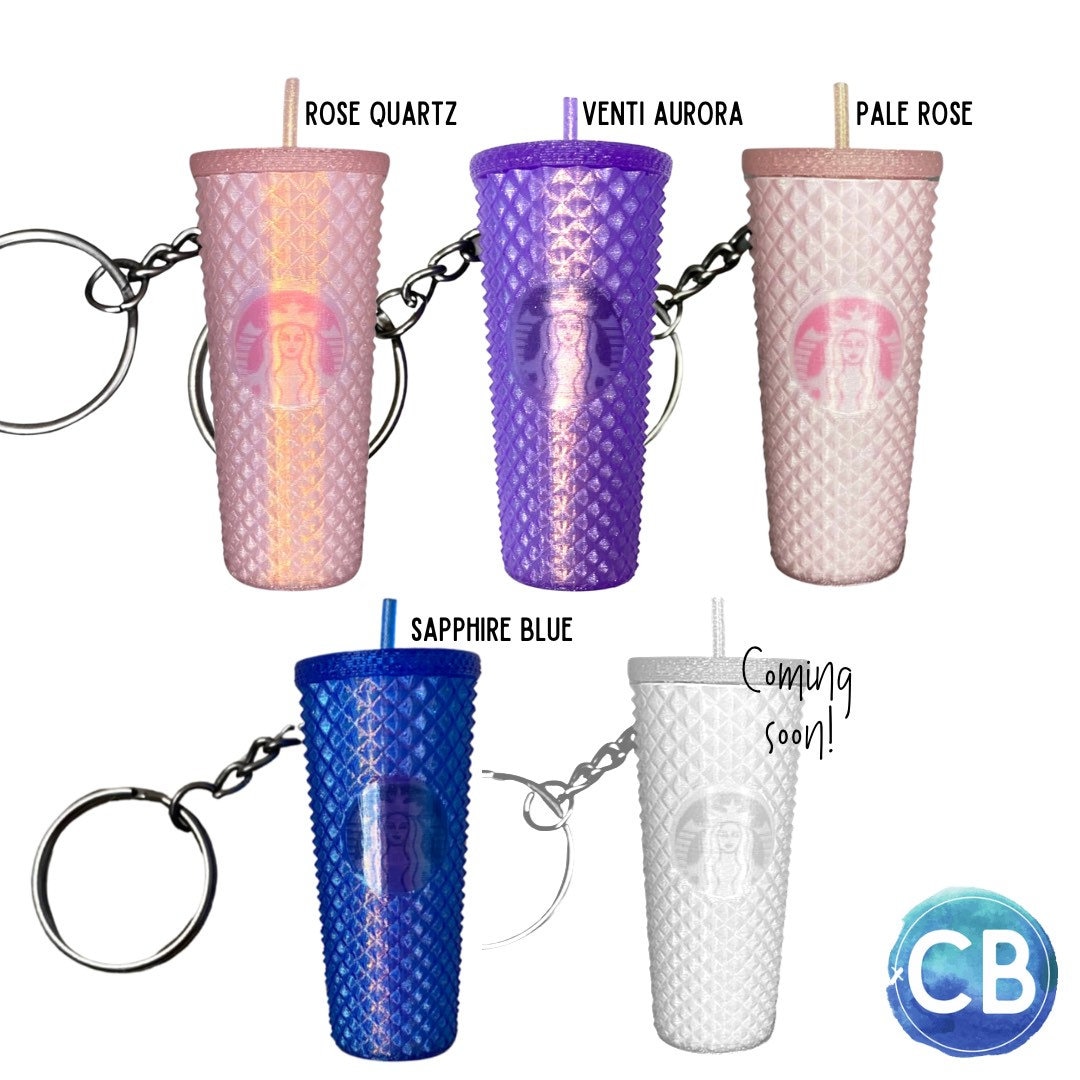 Starbucks Inspired Mini Tumbler Keychains, Starbucks Cup Keychain