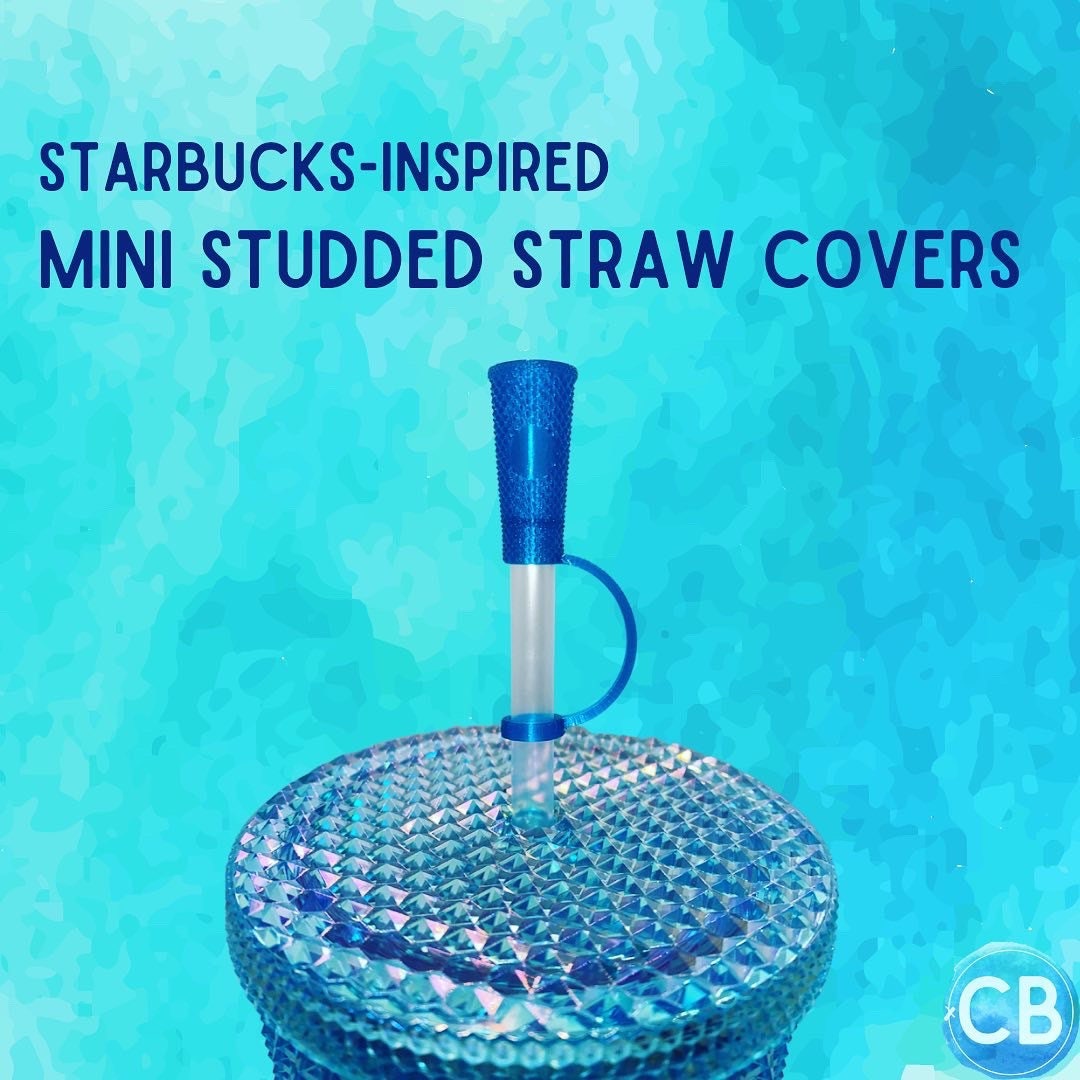 Starbucks Inspired Miniature Studded Tumbler Straw Cover 