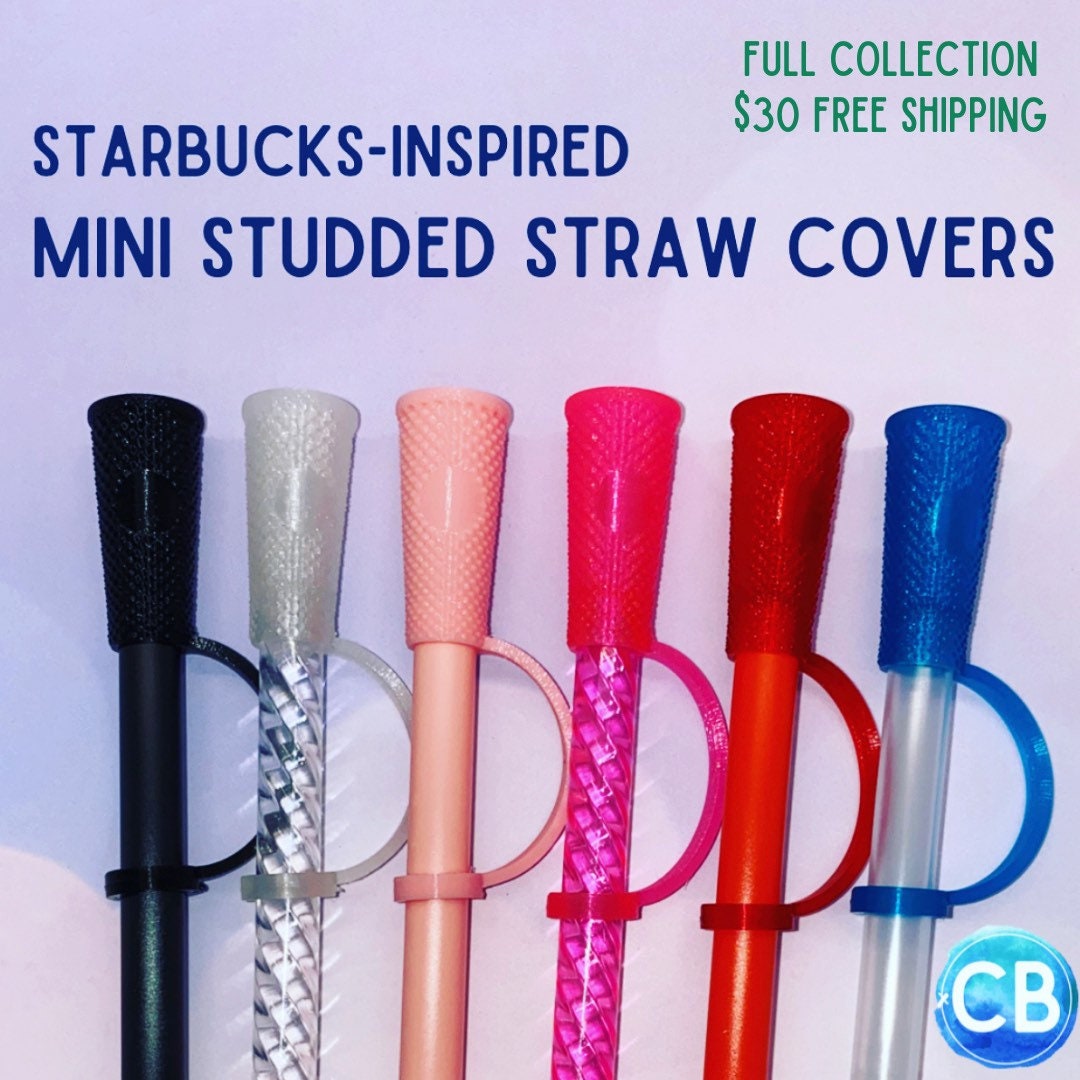 Starbucks Inspired Miniature Studded Tumbler Straw Cover Etsy