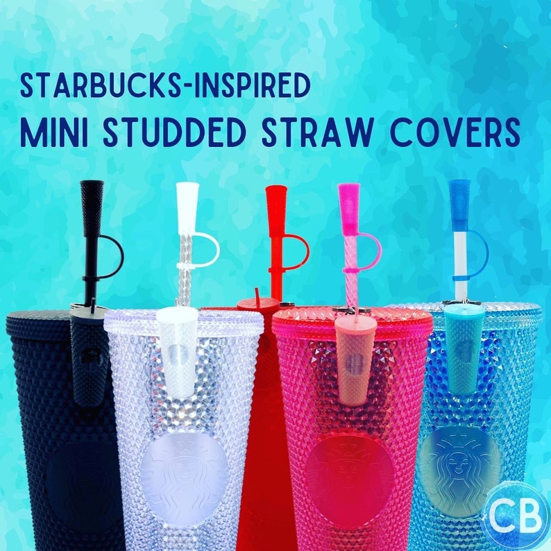 Starbucks Inspired Miniature Studded Tumbler Straw Cover Etsy