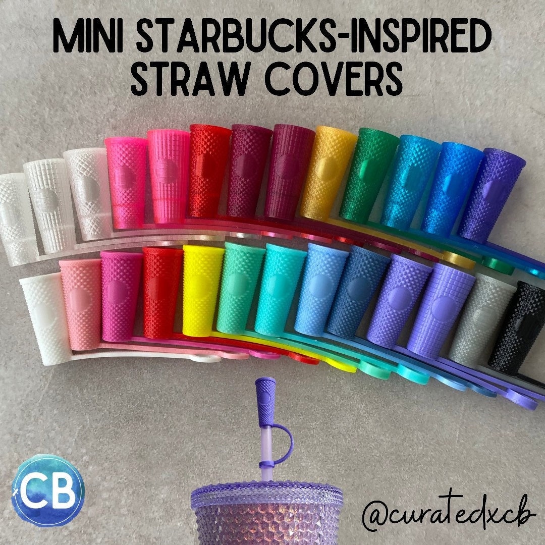 Starbucks Inspired Miniature Studded Tumbler Straw Cover Etsy