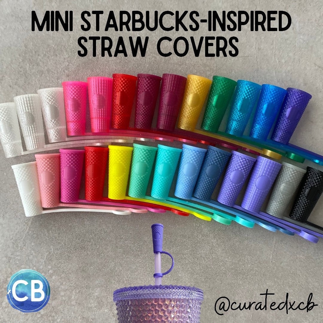 Starbucks Inspired Miniature Studded Tumbler Straw Cover 