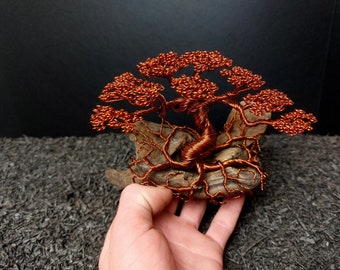 Проволочная скульптура, дерево бонсай