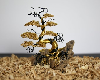 Проволочная скульптура, дерево бонсай