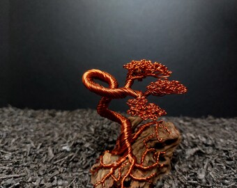 Проволочная скульптура, дерево бонсай