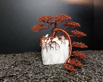 Проволочная скульптура, дерево бонсай