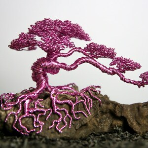 Escultura de alambre, bonsái