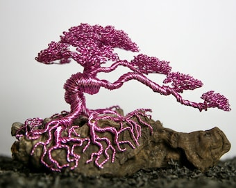 Проволочная скульптура, дерево бонсай