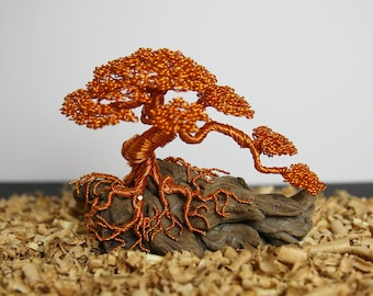 Проволочная скульптура, дерево бонсай