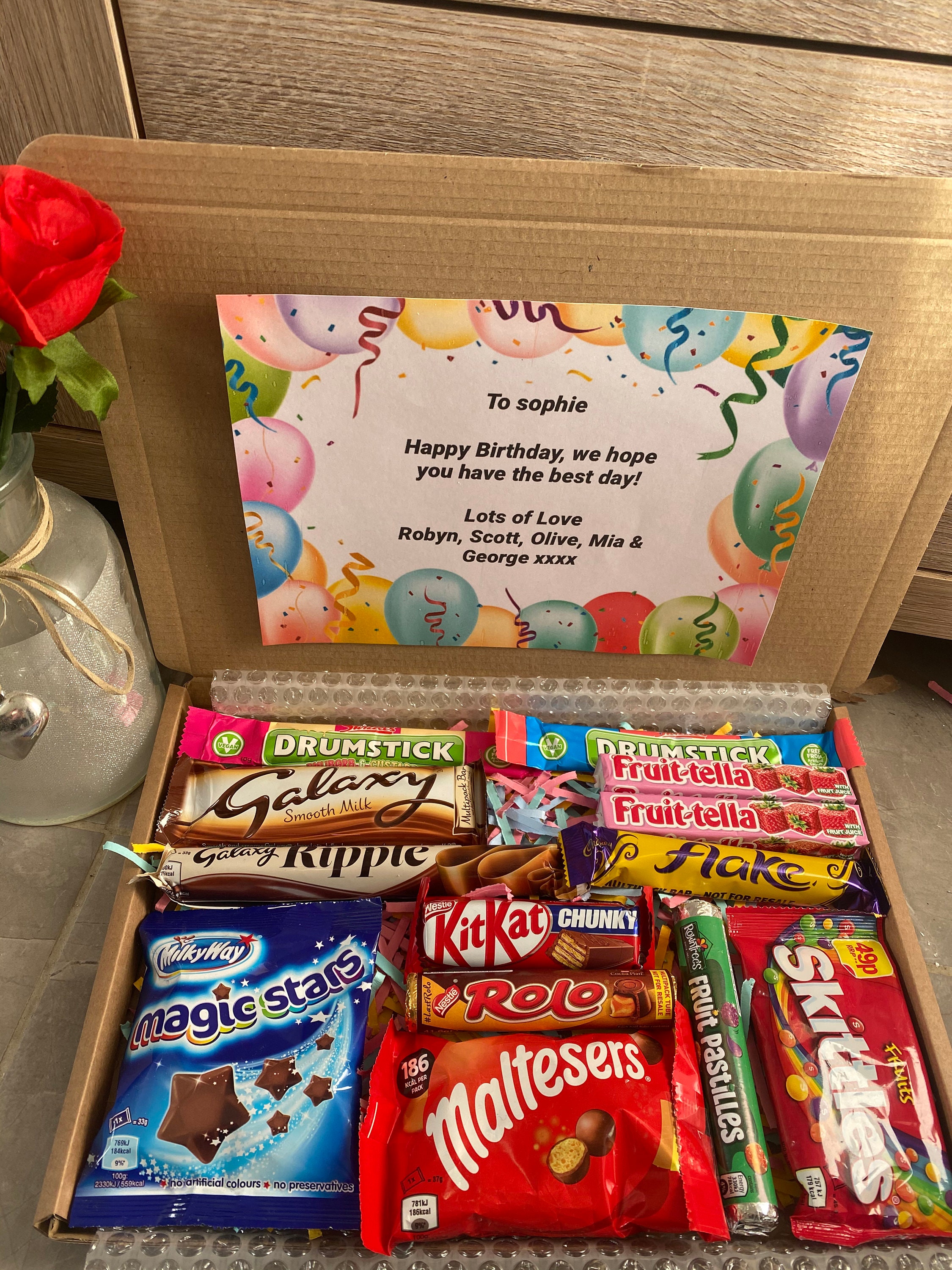 Happy birthday treat box for the kids Etsy