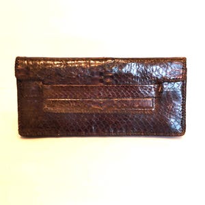 Vintage CLUTCH LEDER SNAKE 1960