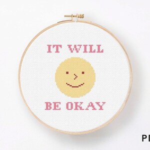 Het komt wel goed Cross Stitch patroon grafiek PDF downloaden