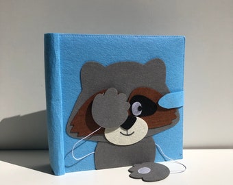 A BOOH BEAR & FOX books || Handmade Felt Quiet Book for toddlers 3-6 years old ||  Felt Quiet book || Montessori learning || Gift Birthday