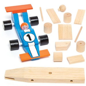 Kit de coche de carreras de madera