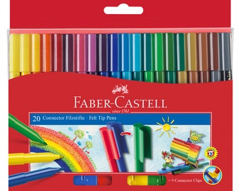 Faber-Castell Caja de 20 bolígrafos conectores