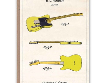 Greeting Card Fender Telecaster