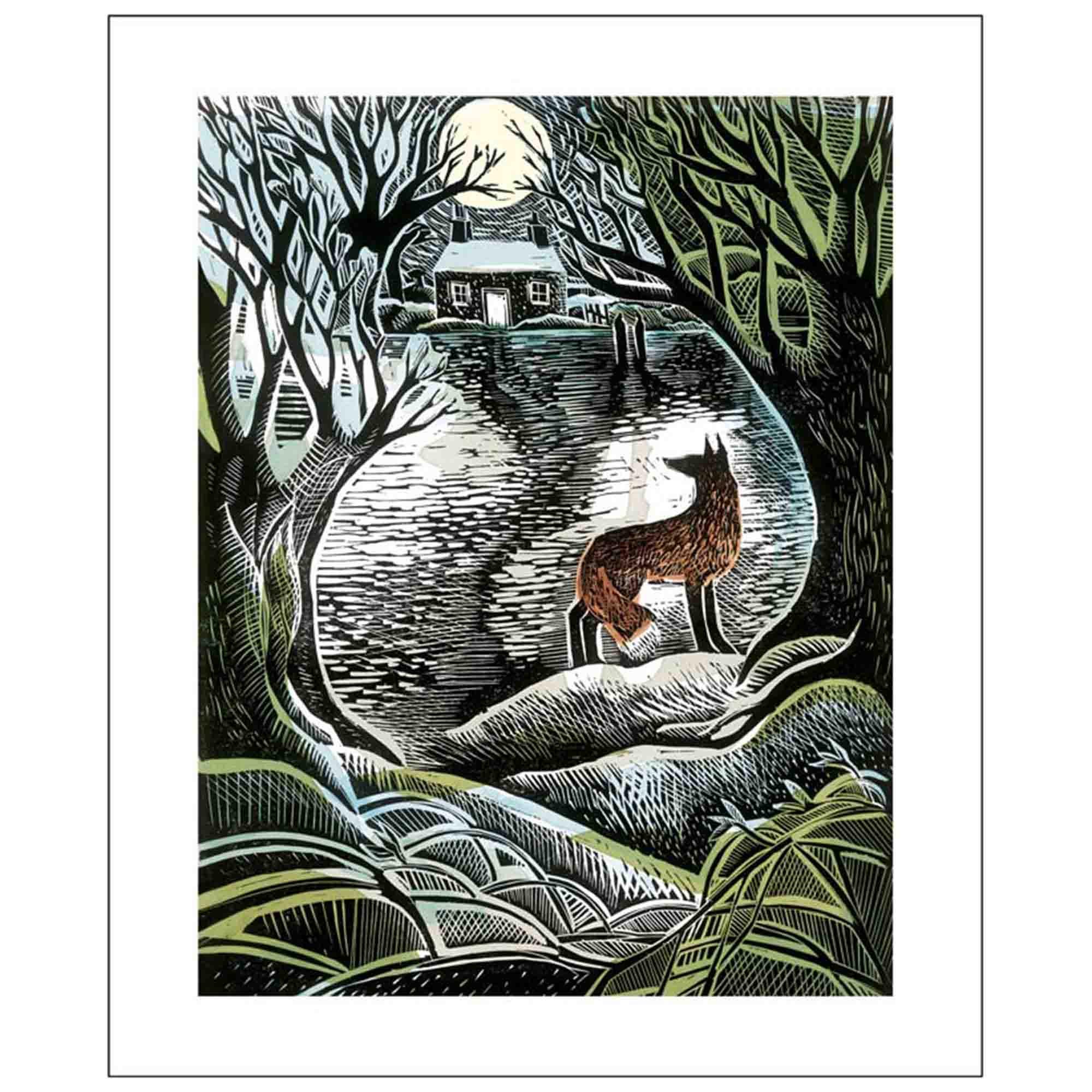 Greeting Card MIDNIGHT FOX - Etsy