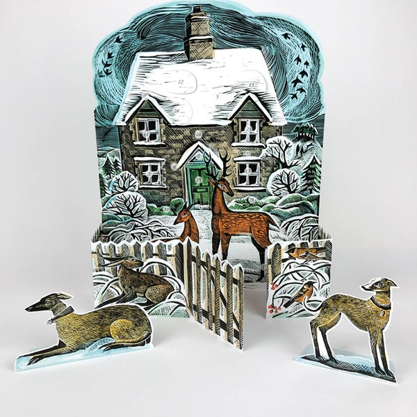 Advent Calendar - Christmas Cottage by Angela Harding