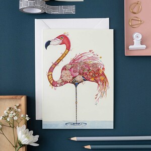 Greeting Card Flamingo