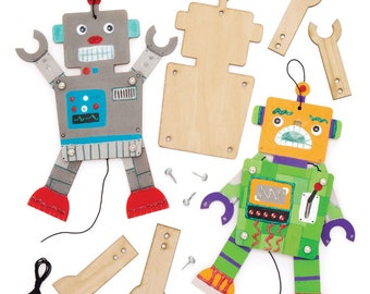 Robot Wooden Puppet Kit